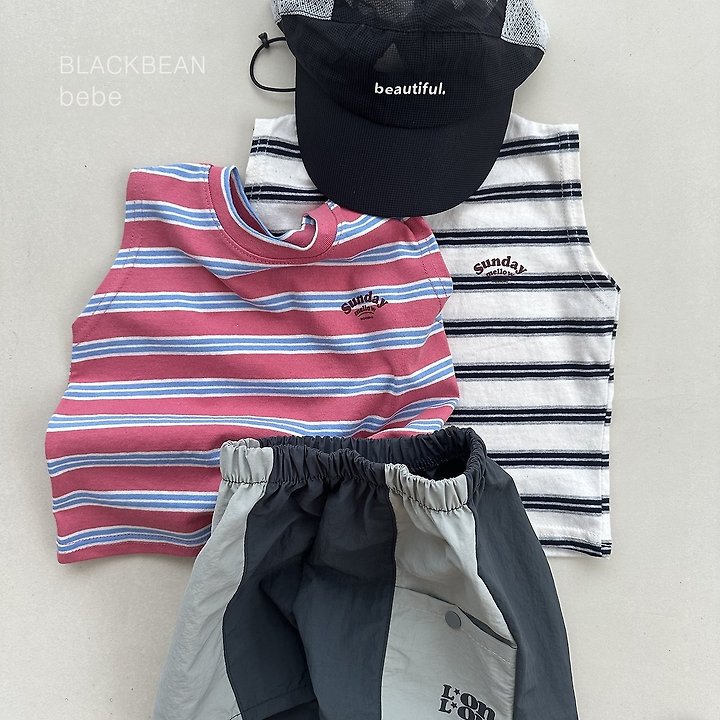 Black Bean - Korean Baby Fashion - #smilingbaby - Sunday Baby Sleeveless Top - 10