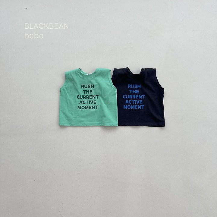Black Bean - Korean Baby Fashion - #smilingbaby - Rush Baby Sleeveless Tee - 8