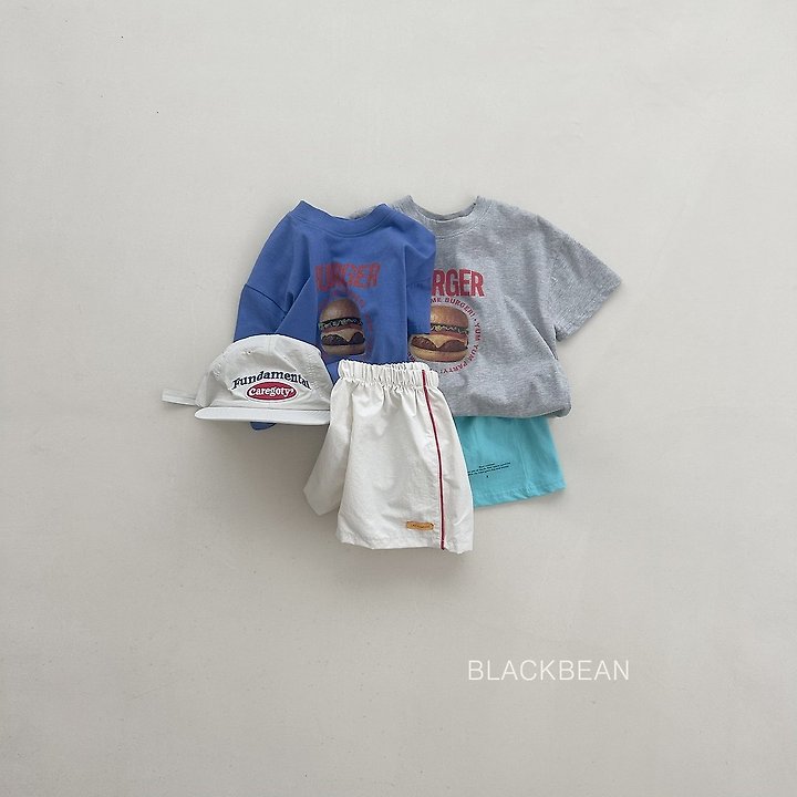 Black Bean - Korean Children Fashion - #childofig - Burger Tee