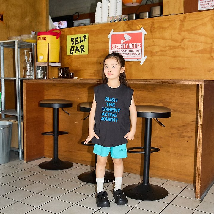 Black Bean - Korean Children Fashion - #childrensboutique - Rush Sleeveless Tee - 12
