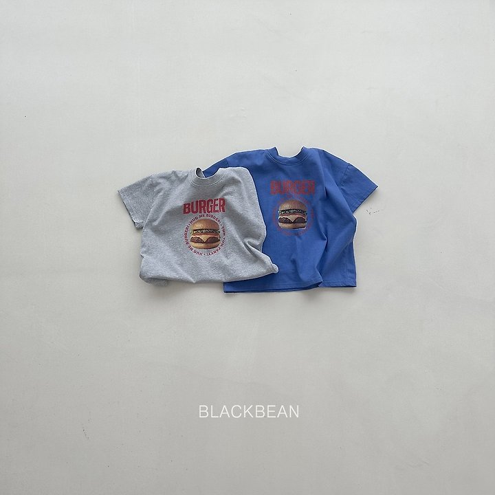 Black Bean - Korean Children Fashion - #designkidswear - Burger Tee - 4