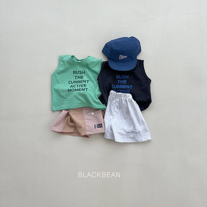 Black Bean - Korean Children Fashion - #fashionkids - Rush Sleeveless Tee