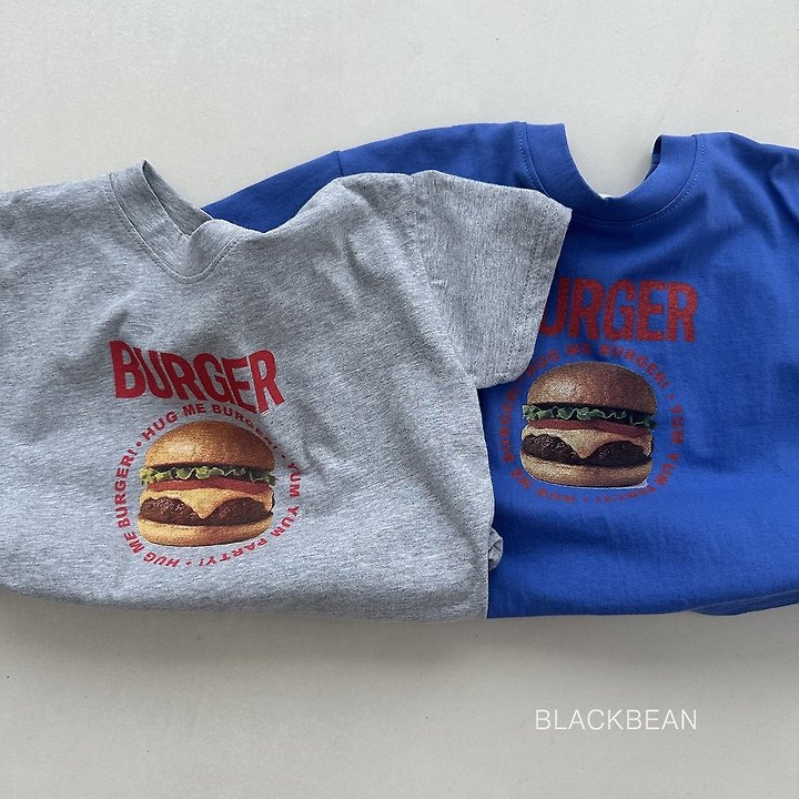 Black Bean - Korean Children Fashion - #fashionkids - Burger Tee - 5
