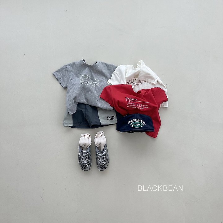 Black Bean - Korean Children Fashion - #kidsshorts - Normal Tee