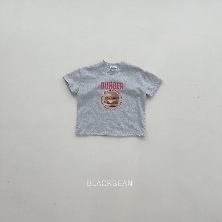Black Bean - Korean Children Fashion - #kidsshorts - Burger Tee - 6