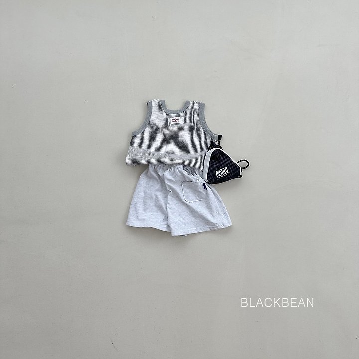 Black Bean - Korean Children Fashion - #kidsshorts - Bonbon Sleeveless Tee - 4