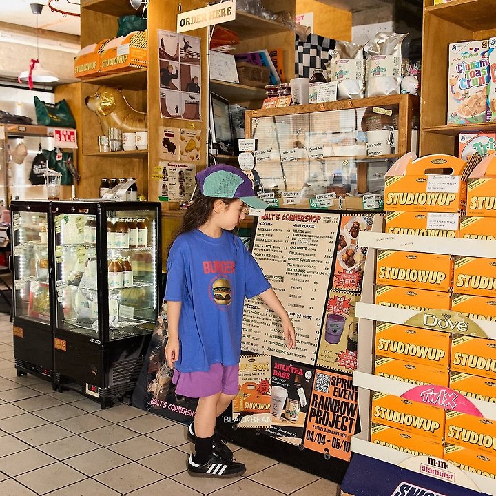 Black Bean - Korean Children Fashion - #magicofchildhood - Burger Tee - 11