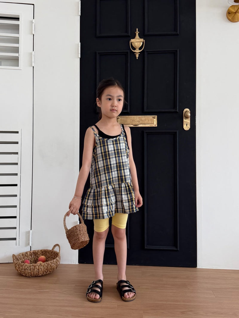 Bon Bon Butik - Korean Children Fashion - #kidzfashiontrend - Check Tiered One-piece - 7