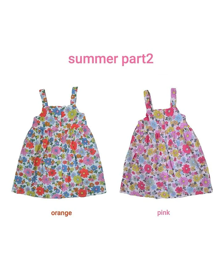 Bymimi - Korean Children Fashion - #Kfashion4kids - Multi Flower One-piece