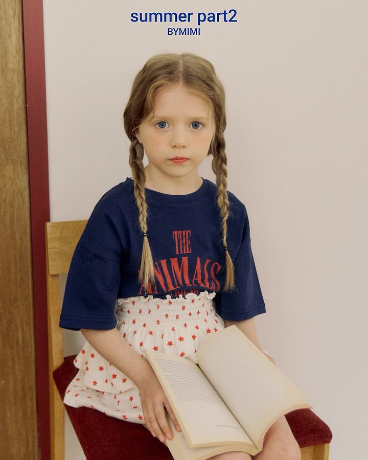 Bymimi - Korean Children Fashion - #kidzfashiontrend - Lettering Tee - 4