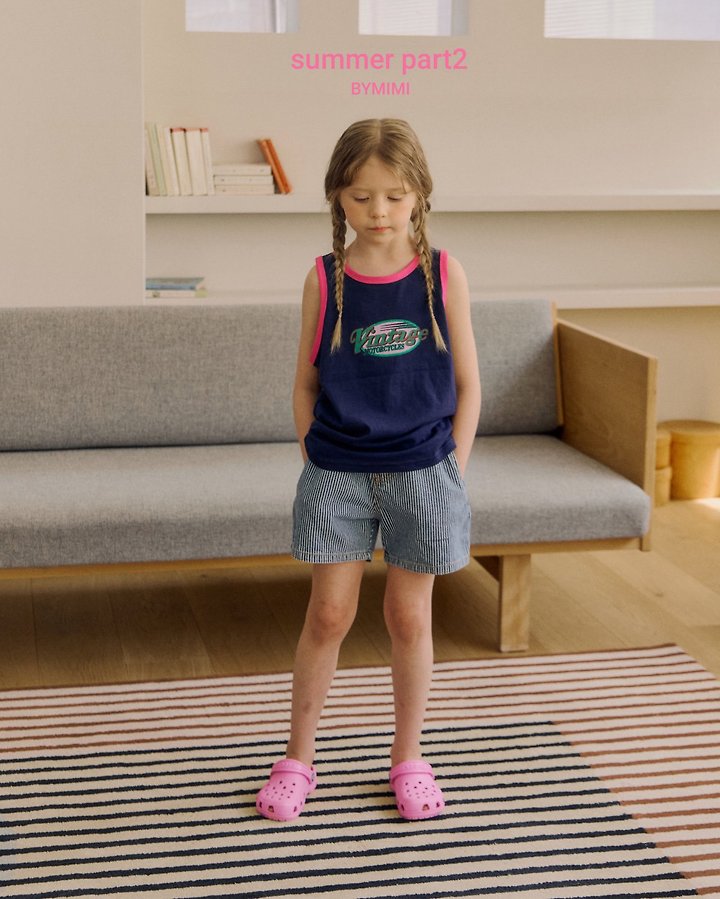 Bymimi - Korean Children Fashion - #childrensboutique - Bean Sleeveless Top - 12