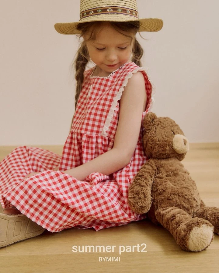 Bymimi - Korean Children Fashion - #Kfashion4kids - Holic One-piece (Check) - 4