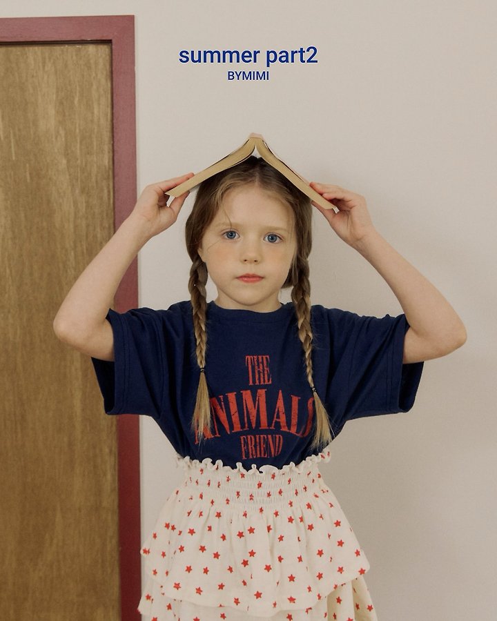 Bymimi - Korean Children Fashion - #littlefashionista - Lettering Tee - 5