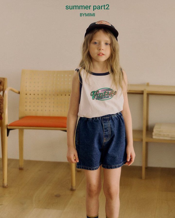 Bymimi - Korean Children Fashion - #Kfashion4kids - Bean Sleeveless Top - 4