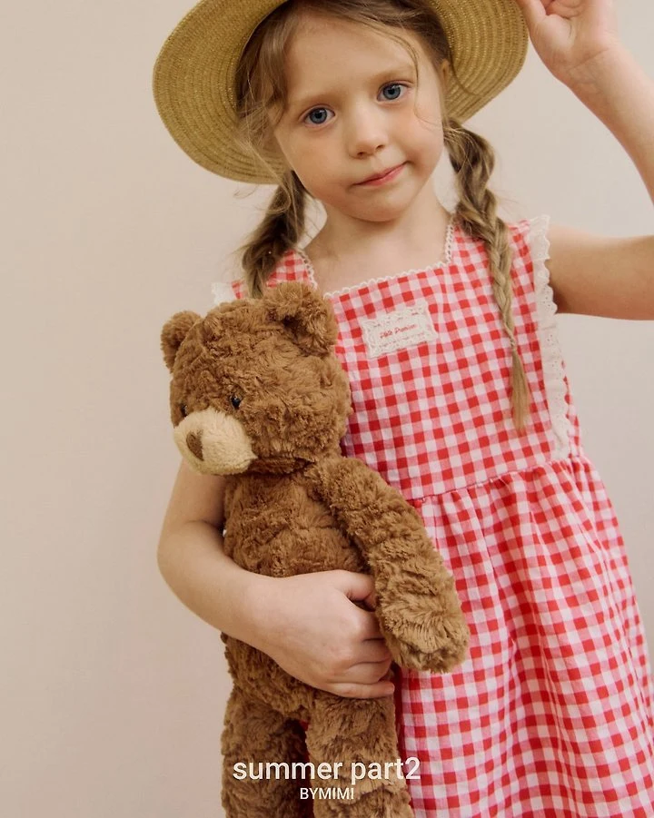 Bymimi - Korean Children Fashion - #magicofchildhood - Holic One-piece (Check) - 5