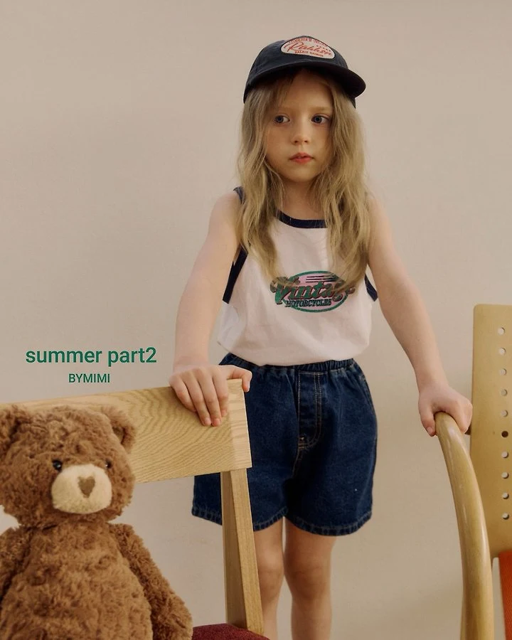 Bymimi - Korean Children Fashion - #prettylittlegirls - Bean Sleeveless Top - 7