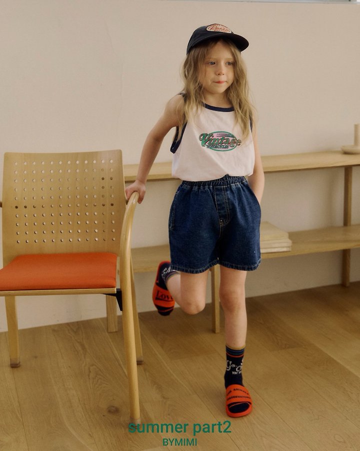Bymimi - Korean Children Fashion - #stylishchildhood - Bean Sleeveless Top - 10