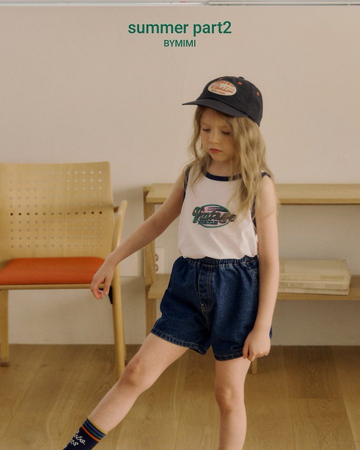Bymimi - Korean Children Fashion - #todddlerfashion - Bean Sleeveless Top - 8