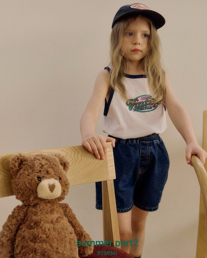 Bymimi - Korean Children Fashion - #toddlerclothing - Bean Sleeveless Top - 9