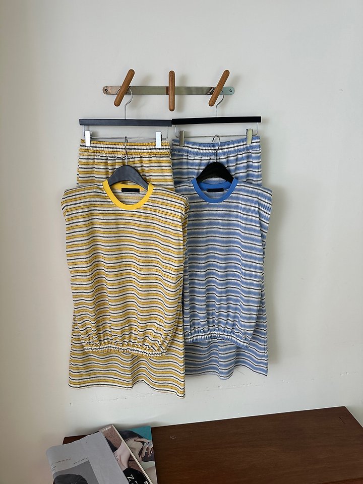 Chavi - Korean Women Fashion - #momslook - Candy Stripe Sleeveless Top