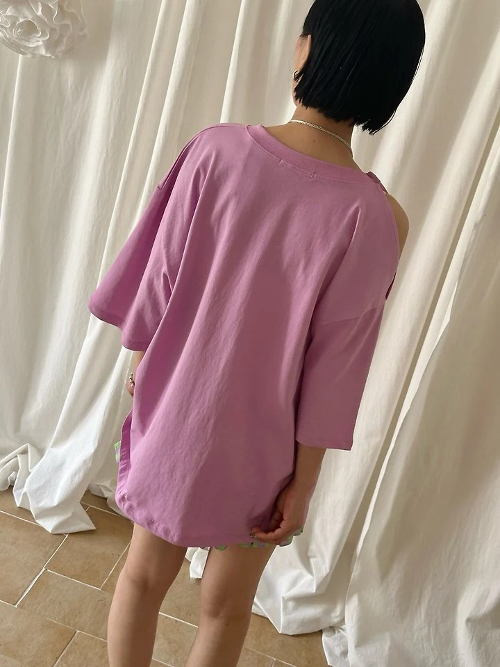 Chavi - Korean Women Fashion - #momslook - Friends Slit Tee - 10