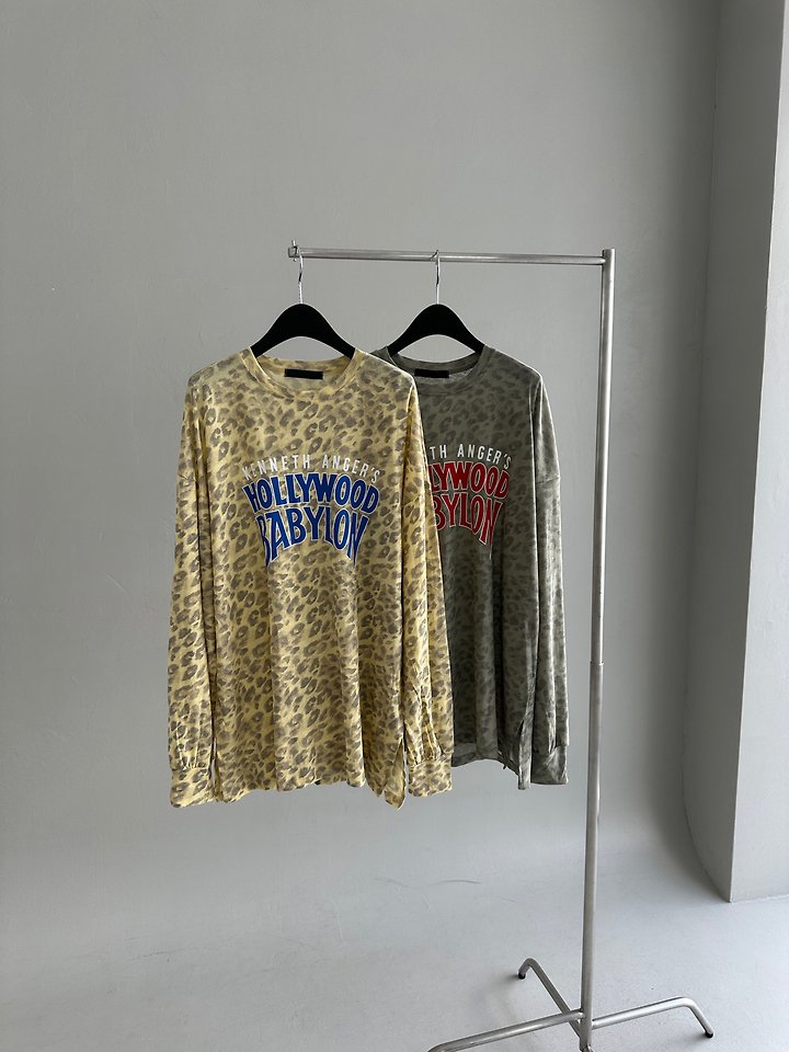 Chavi - Korean Women Fashion - #momslook - Gangyeon Leopard Print Tee