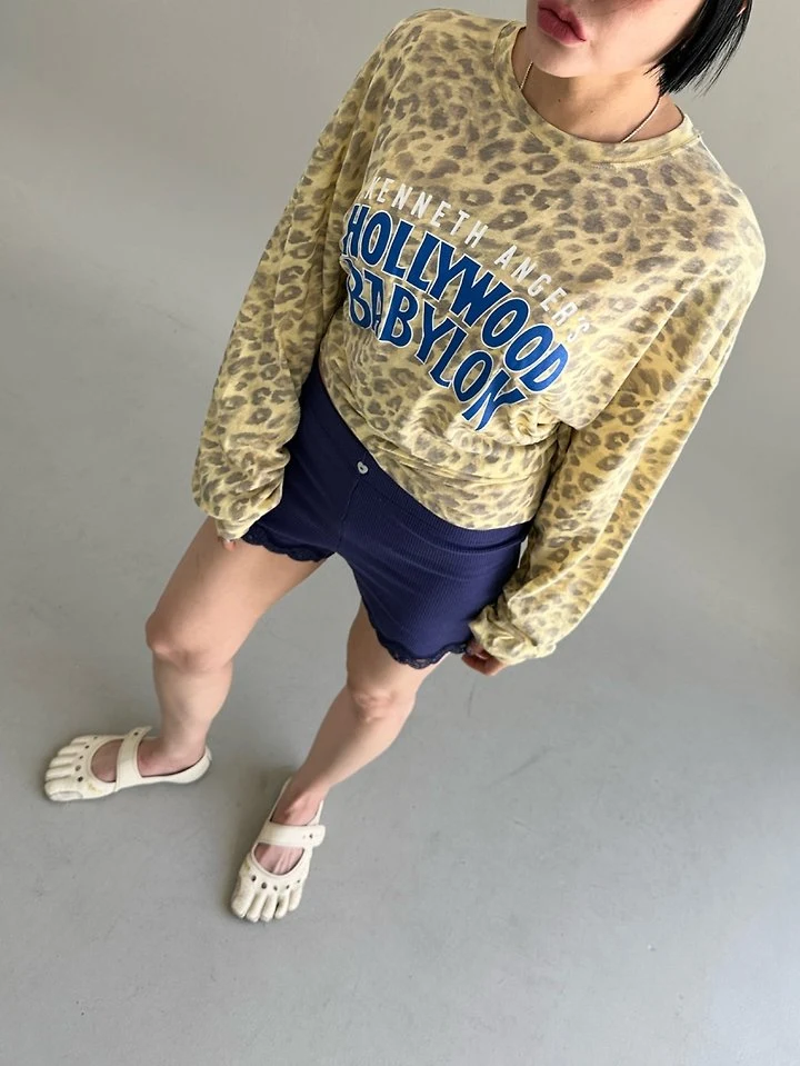 Chavi - Korean Women Fashion - #momslook - Gangyeon Leopard Print Tee - 5