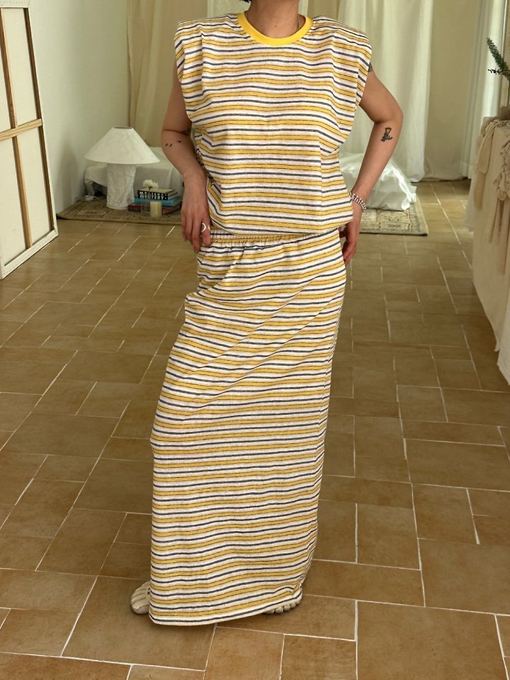 Chavi - Korean Women Fashion - #thelittlethings - Candy Stripe Sleeveless Top - 11