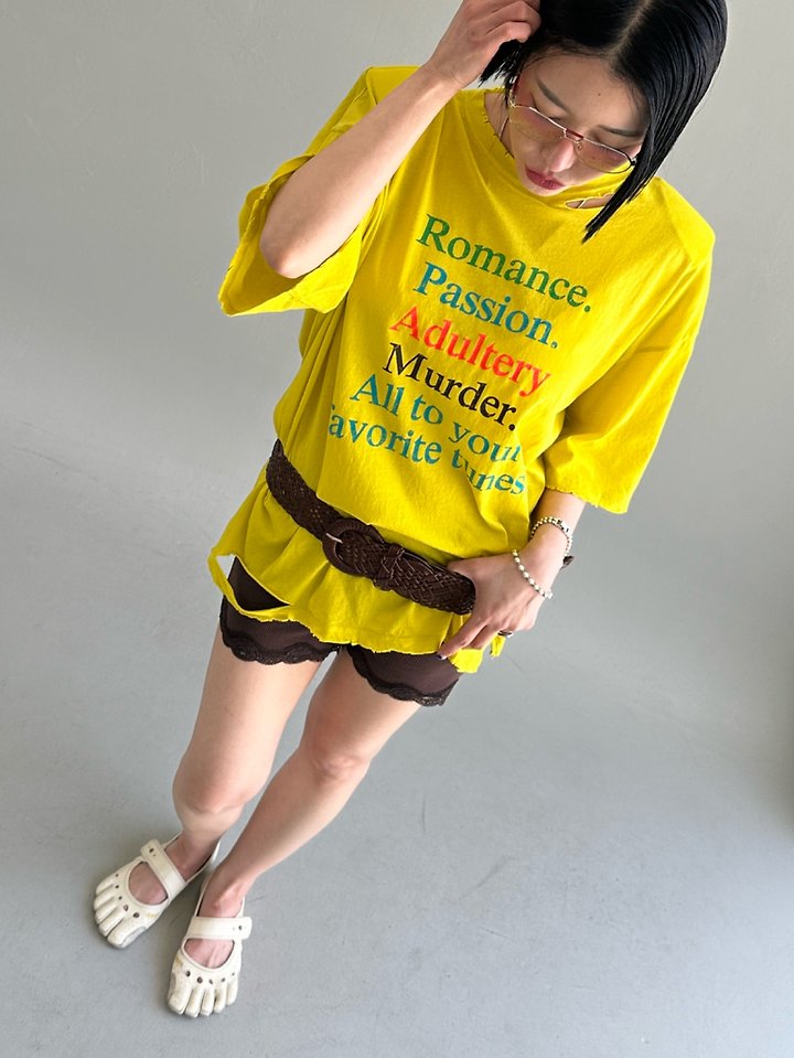 Chavi - Korean Women Fashion - #womensfashion - Romance Distressed Tee - 11