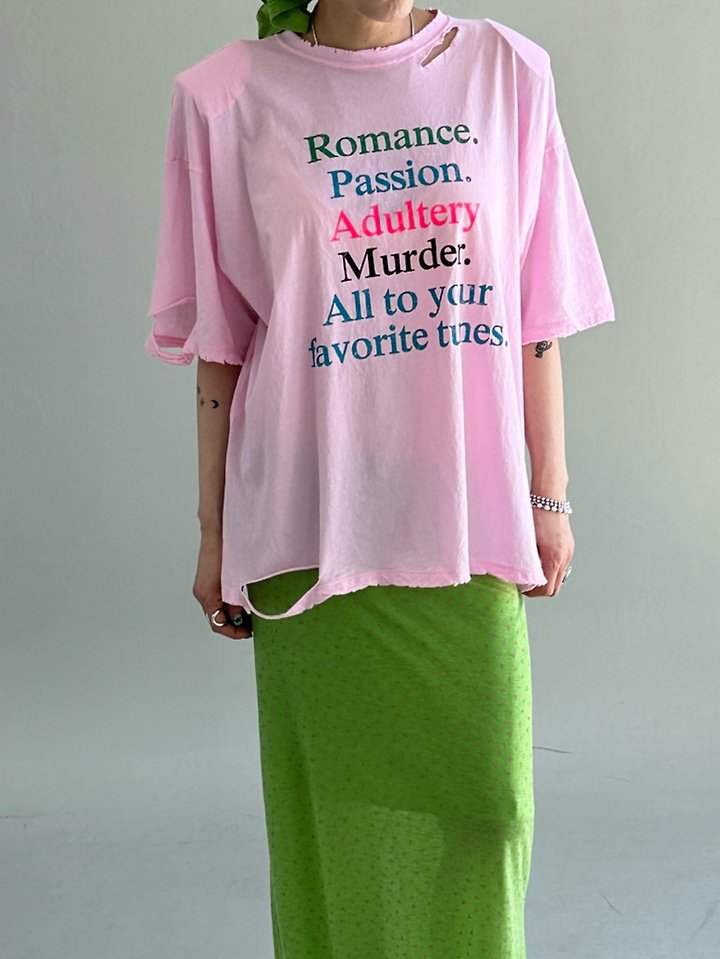 Chavi - Korean Women Fashion - #womensfashion - Romance Distressed Tee - 7
