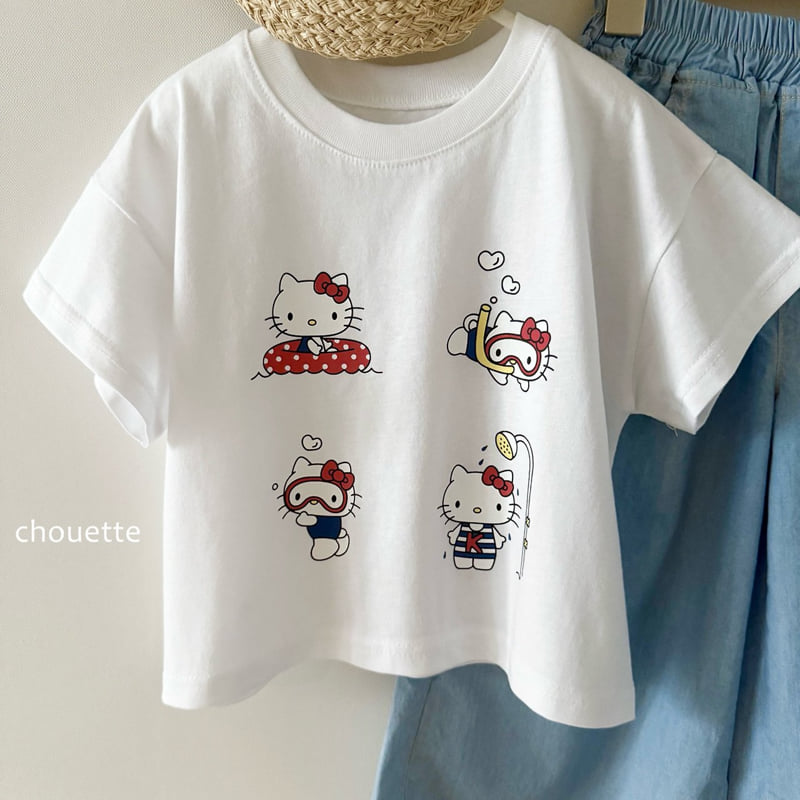 Chouette - Korean Children Fashion - #toddlerclothing - Snorkel Meow Tee - 5