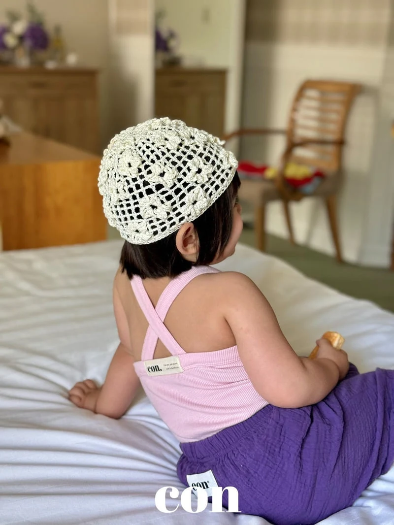 Con - Korean Baby Fashion - #babyboutiqueclothing - Puffy Flower Beanie - 4