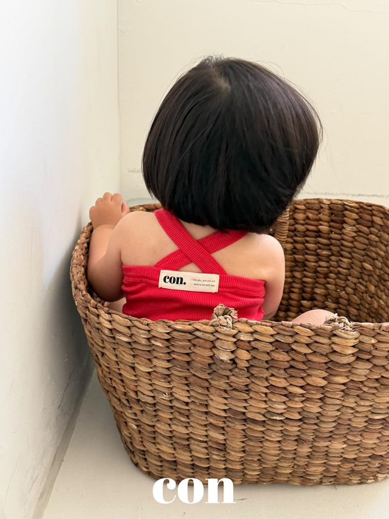 Con - Korean Baby Fashion - #babyfashion - Squared Sleeveless Top - 3