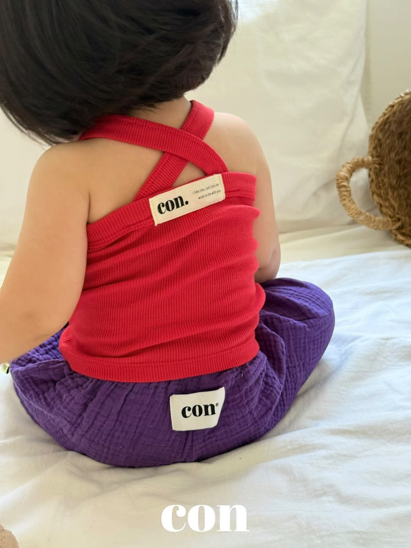 Con - Korean Baby Fashion - #babyfashion - Squared Sleeveless Top - 4