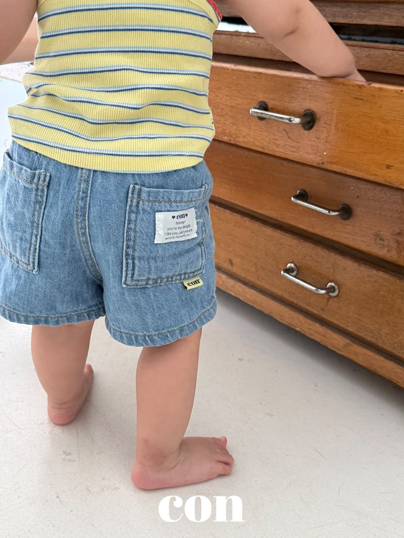 Con - Korean Baby Fashion - #babylifestyle - Pincot Sleeveless Top (Yellow Stripe) - 9