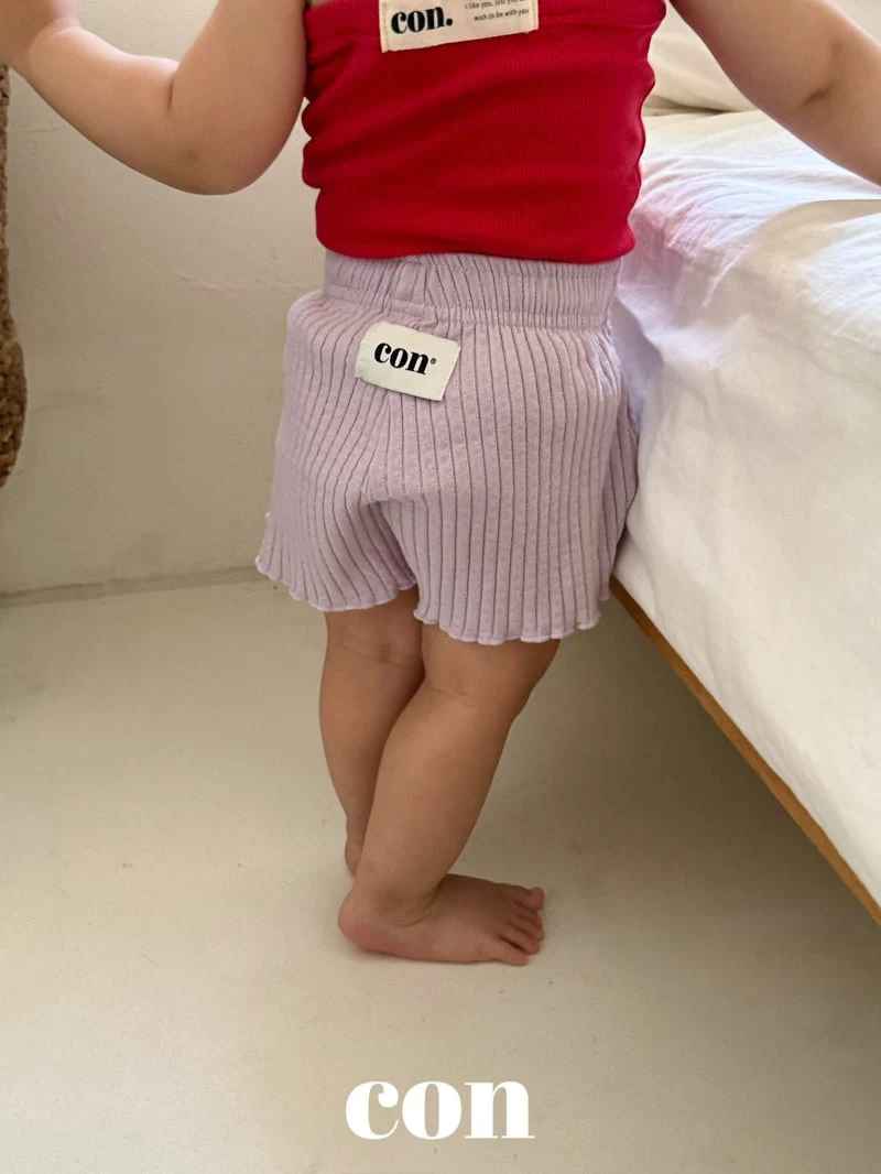 Con - Korean Baby Fashion - #babyootd - One-Pick Ribbed Pants - 5