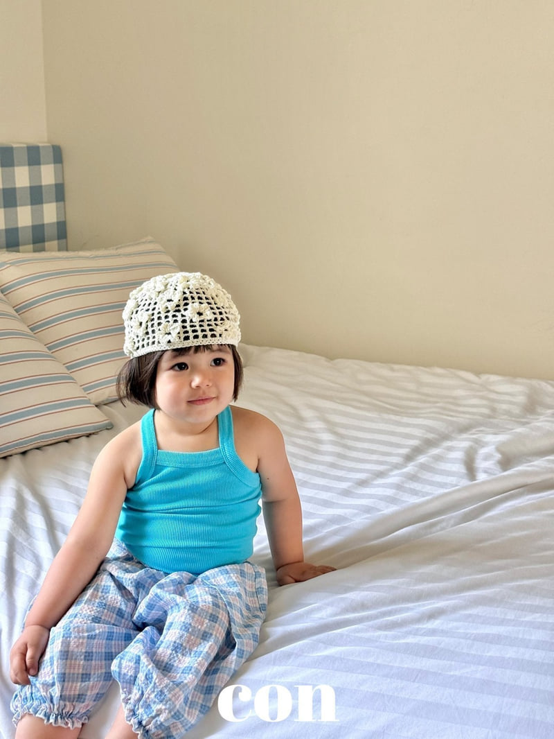 Con - Korean Baby Fashion - #babyoutfit - Check Volume Pants - 9
