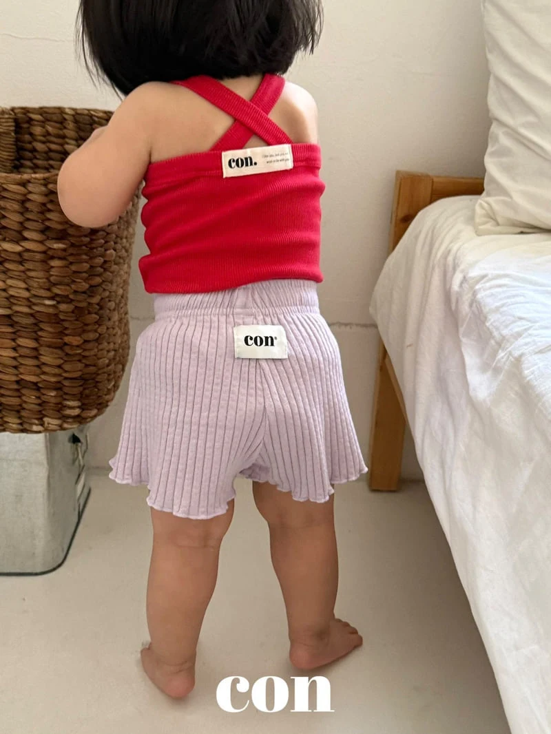 Con - Korean Baby Fashion - #babyoutfit - One-Pick Ribbed Pants - 6