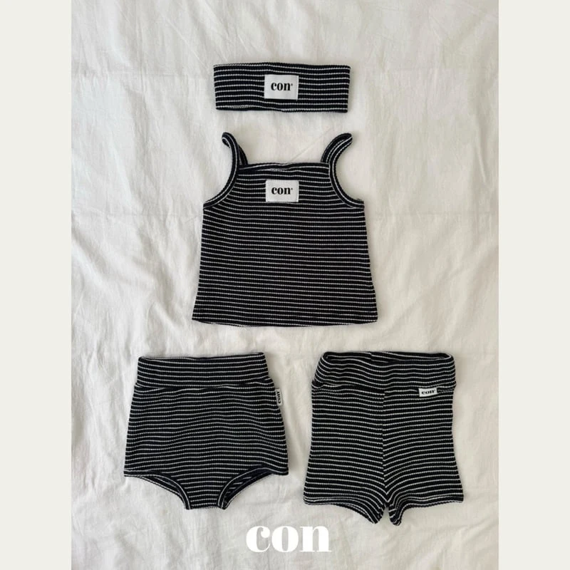 Con - Korean Baby Fashion - #babyoutfit - IStriped Sleeveless Top - 2