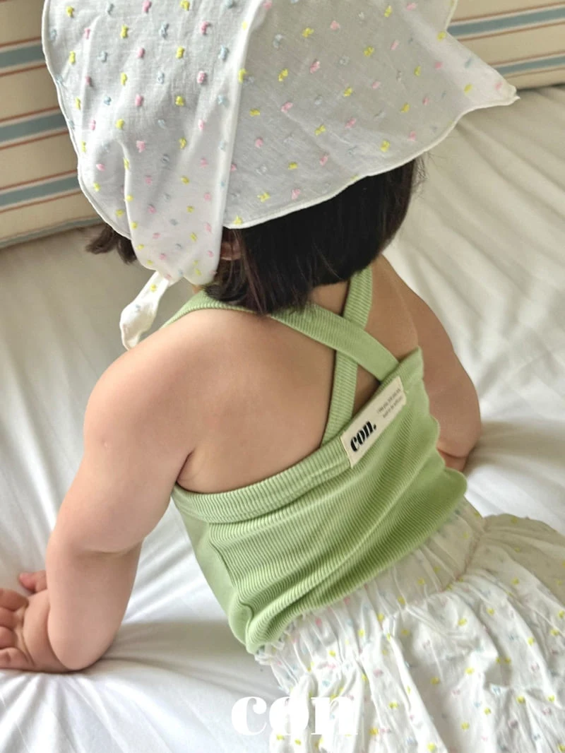 Con - Korean Baby Fashion - #babyoutfit - Squared Sleeveless Top - 10