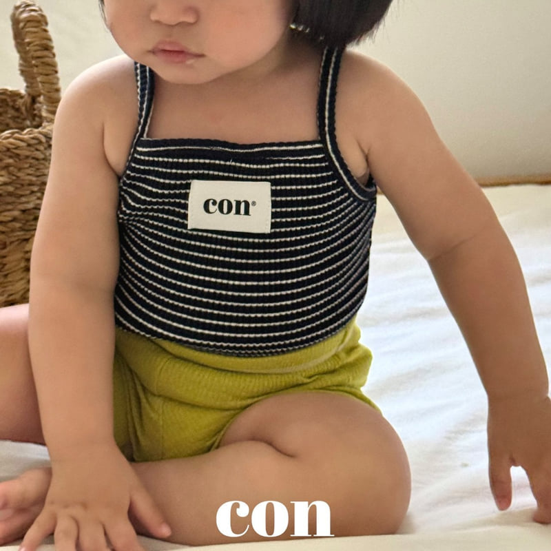 Con - Korean Baby Fashion - #babyoutfit - IStriped Sleeveless Top - 4