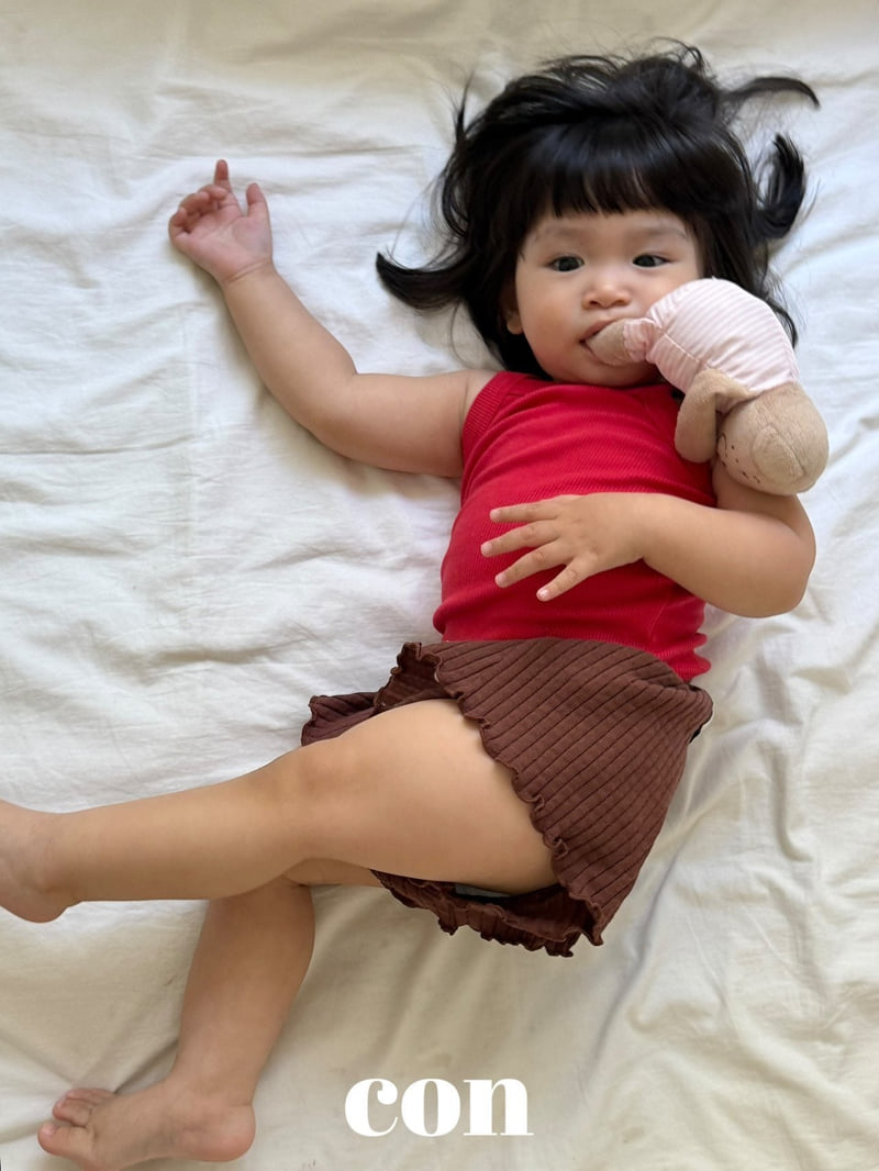 Con - Korean Baby Fashion - #smilingbaby - One-Pick Ribbed Pants - 11