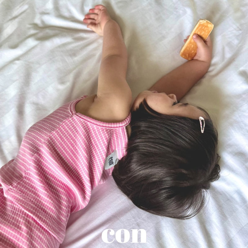 Con - Korean Baby Fashion - #smilingbaby - IStriped Sleeveless Top - 7