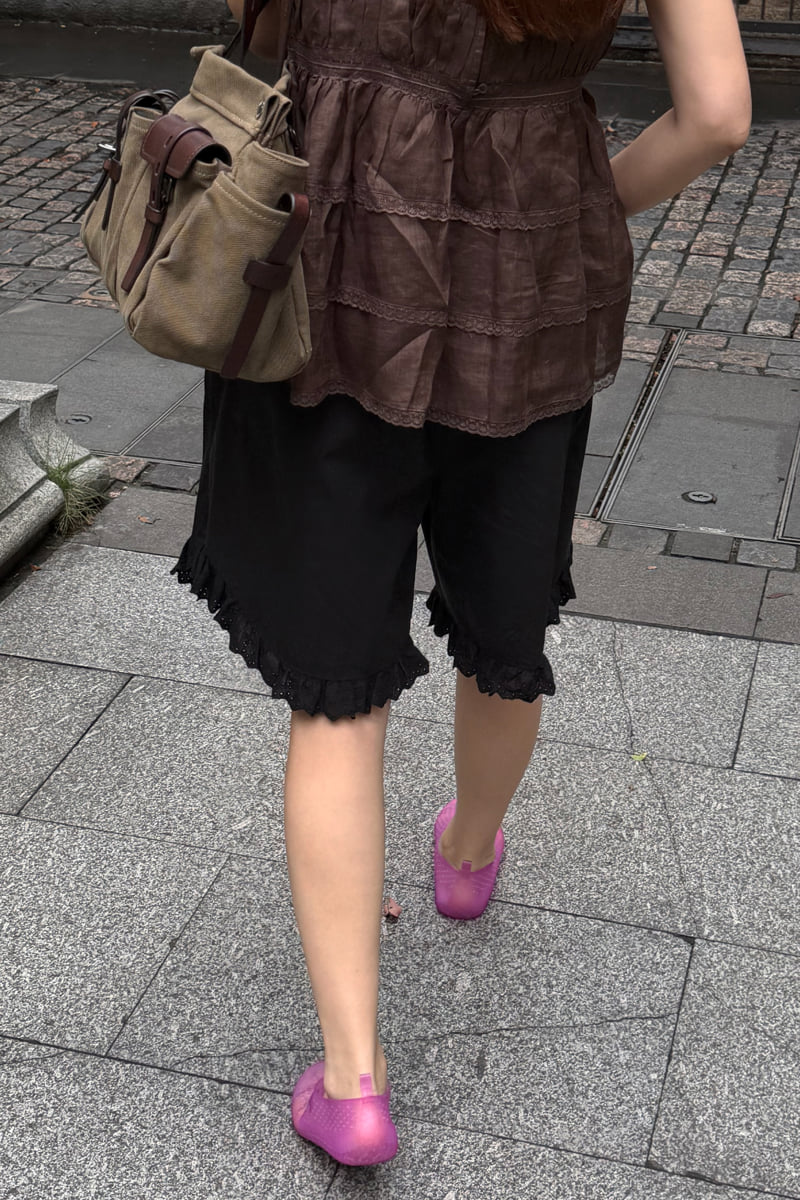 Connaught - Korean Women Fashion - #momslook - Bonnie Frill Pants - 11