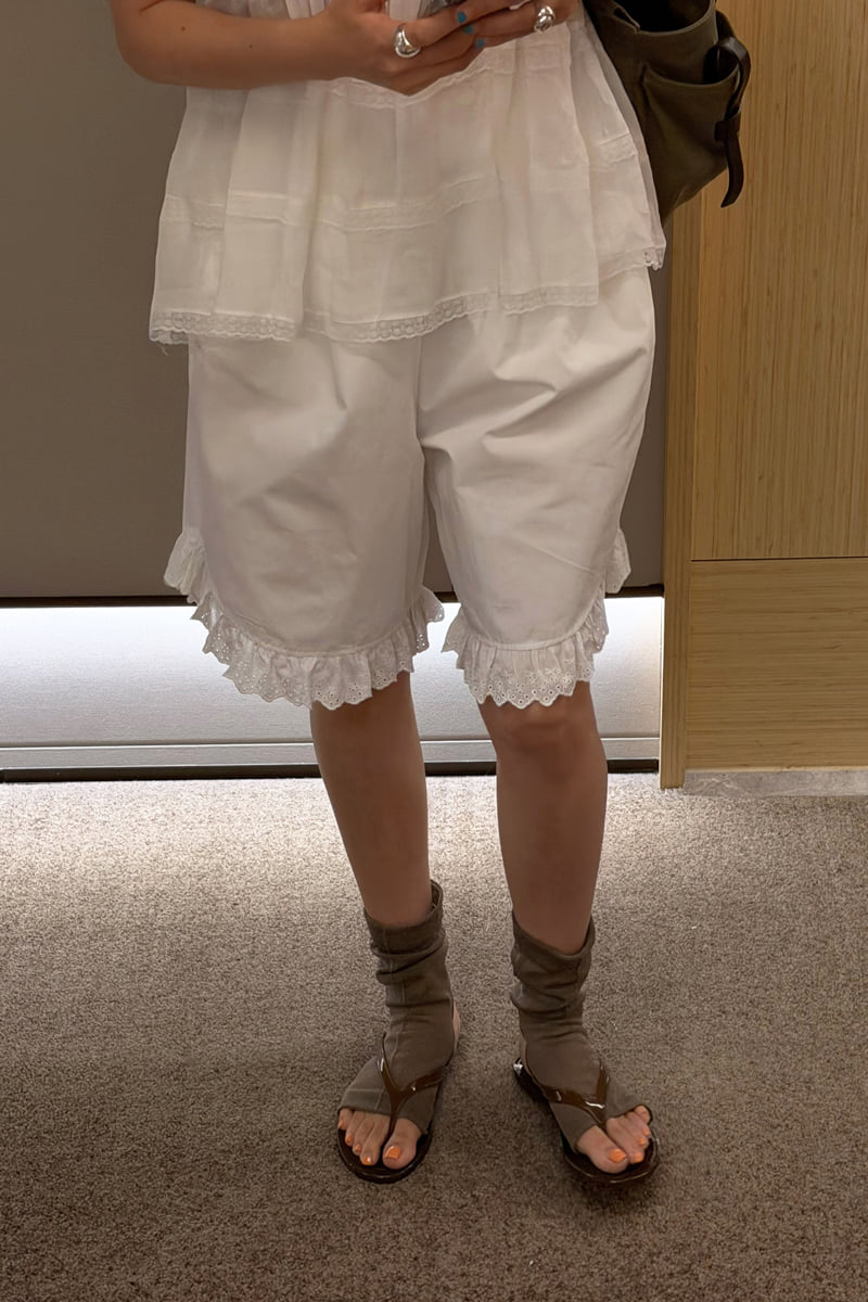 Connaught - Korean Women Fashion - #momslook - Bonnie Frill Pants - 8