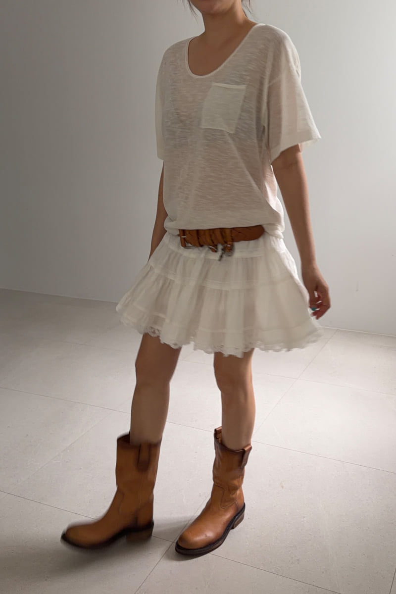 Connaught - Korean Women Fashion - #momslook - White Lace Skirt - 3