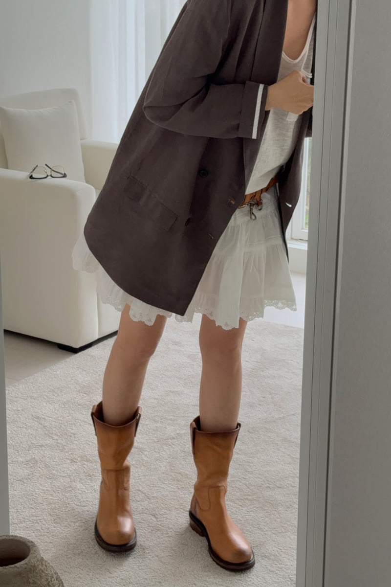 Connaught - Korean Women Fashion - #momslook - White Lace Skirt - 8