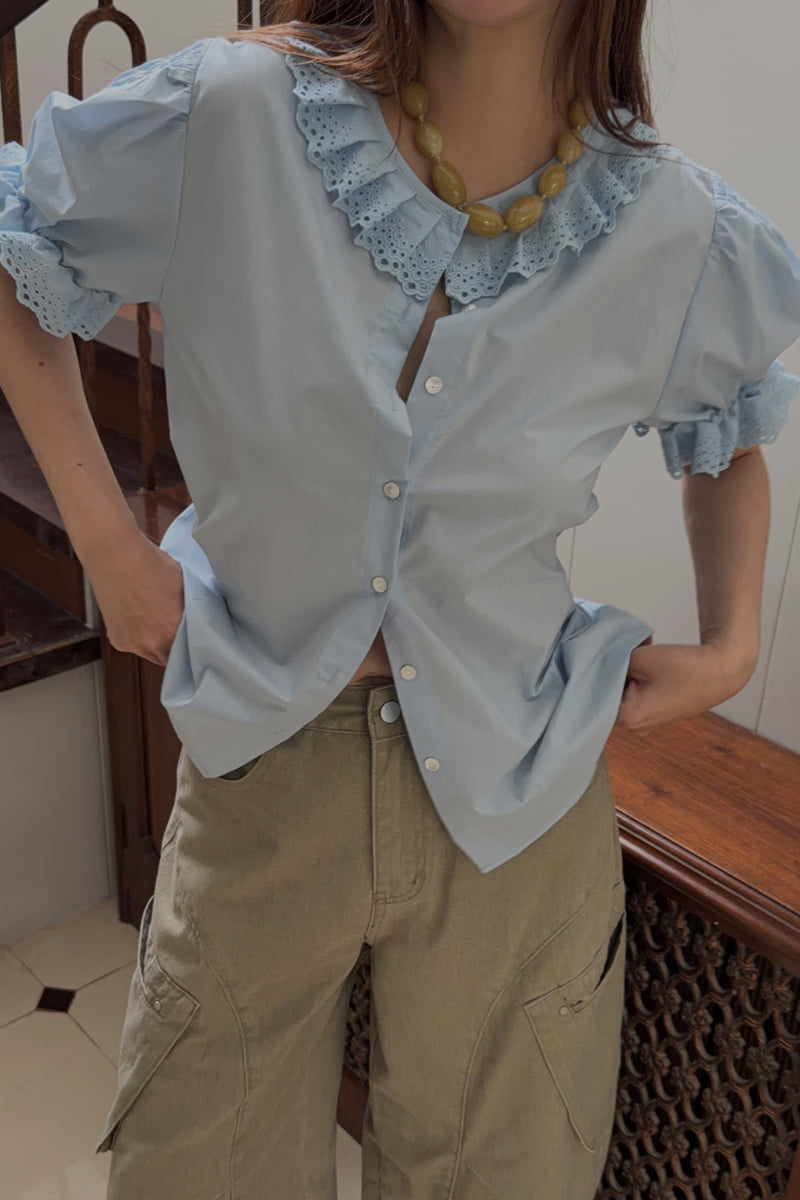 Connaught - Korean Women Fashion - #momslook - Bowen Belt Blouse - 2
