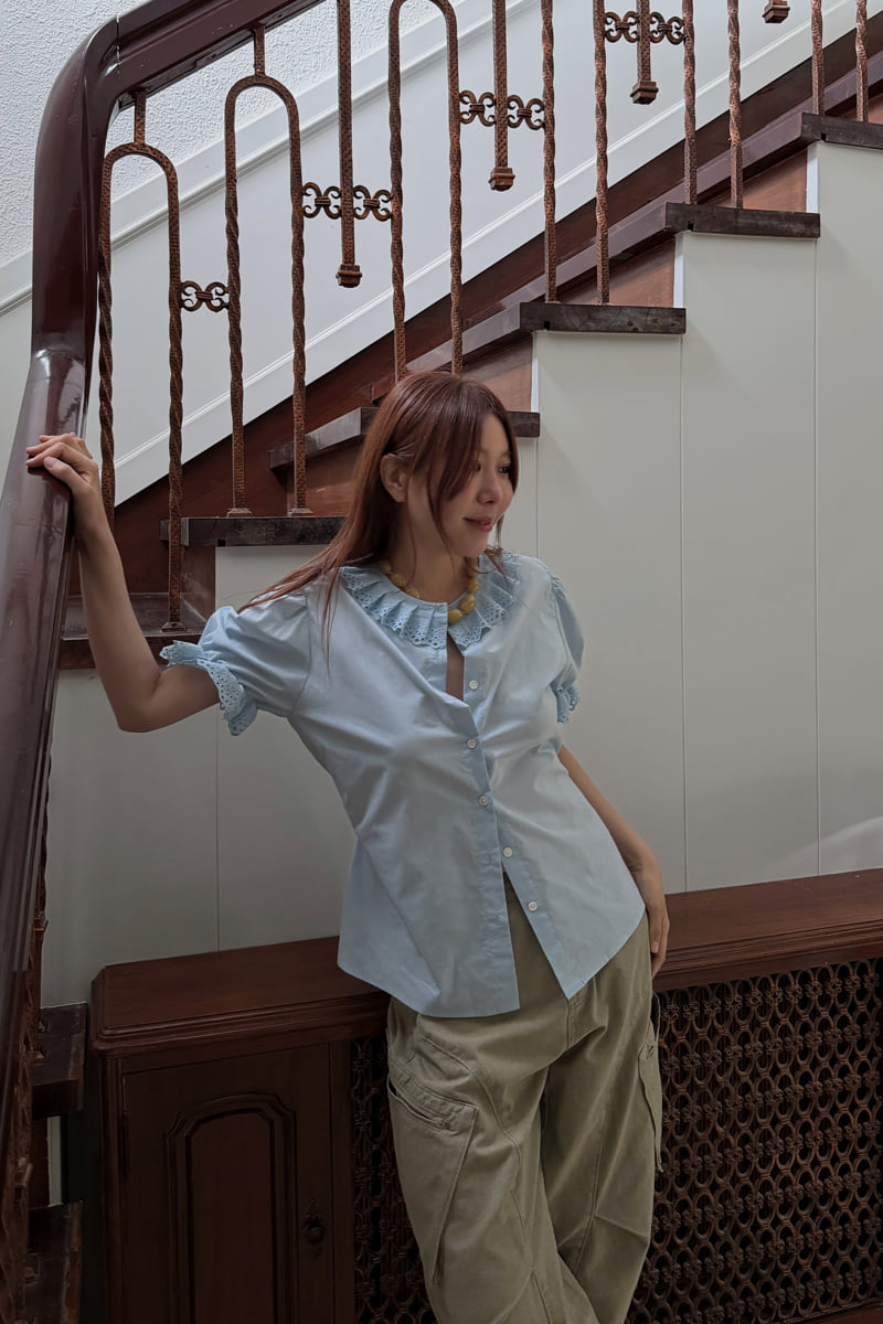 Connaught - Korean Women Fashion - #momslook - Bowen Belt Blouse - 5