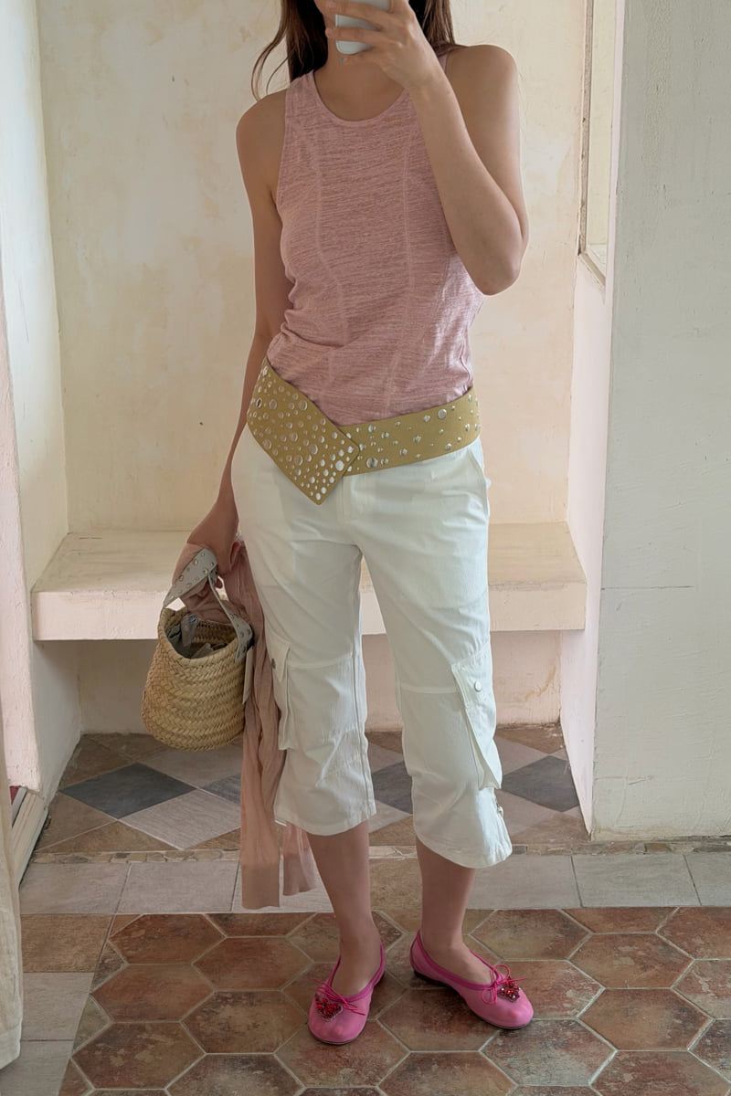 Connaught - Korean Women Fashion - #vintagekidsstyle - CONT Cargo Capri Pants